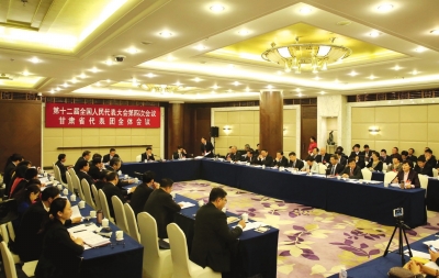 甘肃省代表团：把精准扶贫作为首要工作来抓